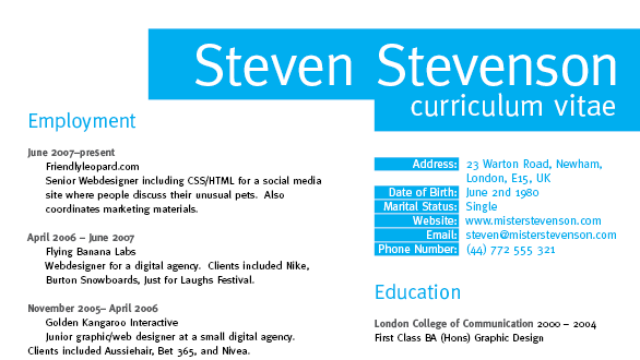 Grid Layout Cv Create a Grid Based Resume / CV Layout in InDesign - ernteSKY